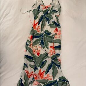 Billabong White and Green Floral Dress